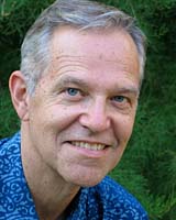 Portrait image of Henry Drewal outdoors wearing a blue shirt