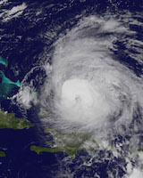 Aerial Image of a Cyclone/spiral cloud structure