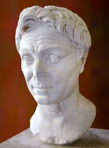 Portrait Bust of Pompey the Great in the Louvre Museum