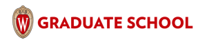 The image include the Red UW Shield with a W in the middle and to the right it reads the words "Graduate School"