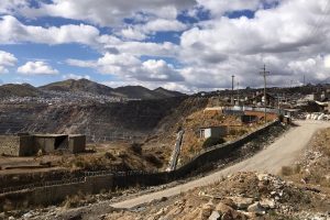 Photograph of Raul Rojas open pit mine in the city of Cerro de Pasco, Central Andes, Peru. August 2018.