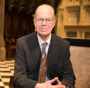 A photograph of Simon Newman at Trinity Church Wall Street.