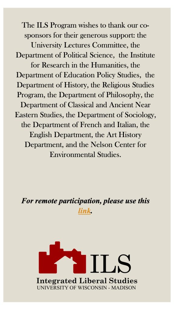 This is the full program for the ILS event. Text is in post.